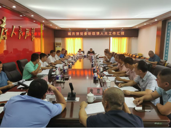 城月鎮(zhèn)人大：向鎮(zhèn)黨委匯報(bào)人大工作