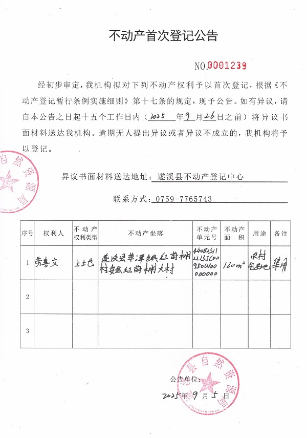 不動產首次登記公告（勞喜文）.jpg